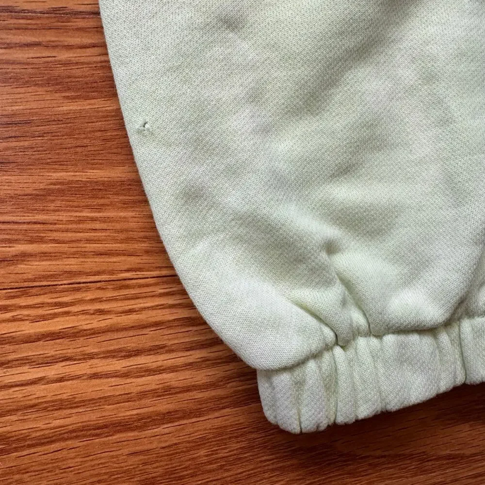 Nike Sportswear Liquid Lemon-Lime Green Acid Washed Fleece Sweatpants Sz XL